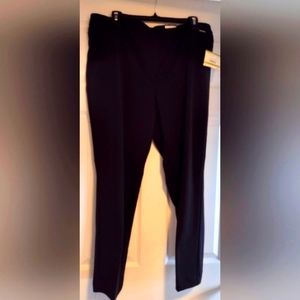 𝅺NWT Anne Klein Size 14 Black Ankle Pants